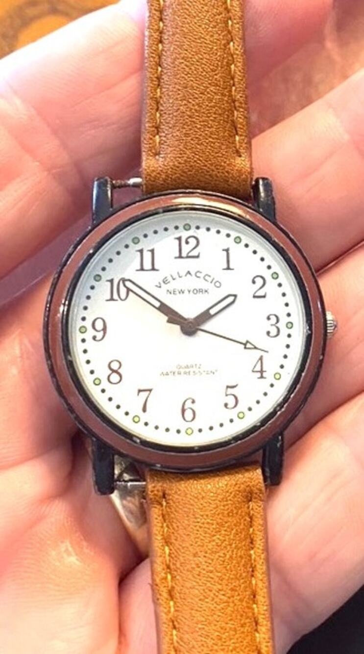 Women's 35mm Vellaccio Watch, Wood Look Bezel